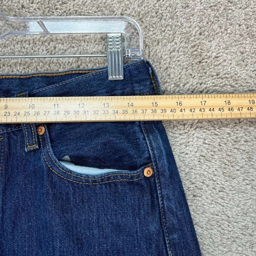 Levi's 501 Jeans Mens 29x30 Dark Wash Indigo Button Fly Straight Leg 5 Pocket